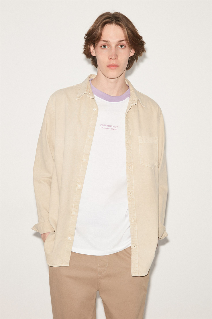 PASADENA Örme Regular Fit Lila  T-Shirt