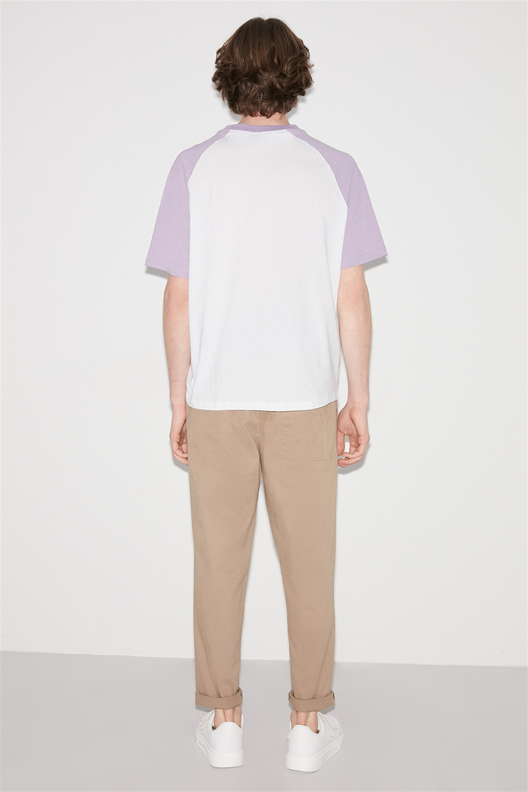 PASADENA Örme Regular Fit Lila  T-Shirt