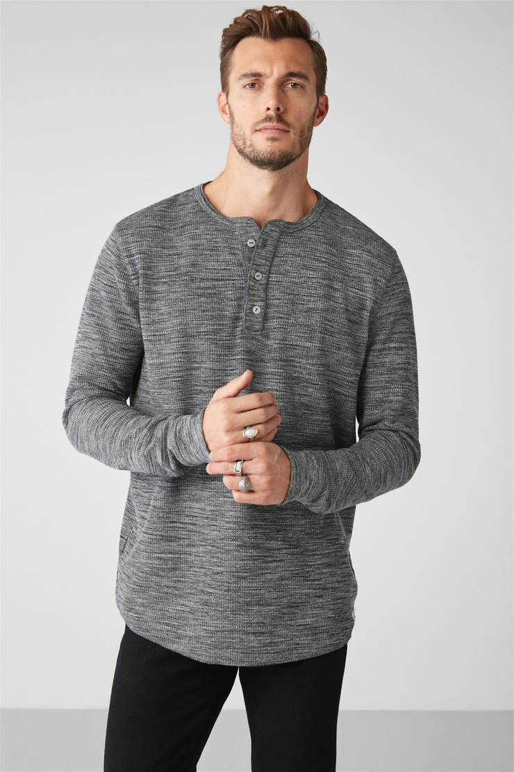 PATRICK Örme Regular Grimelanj  T-Shirt