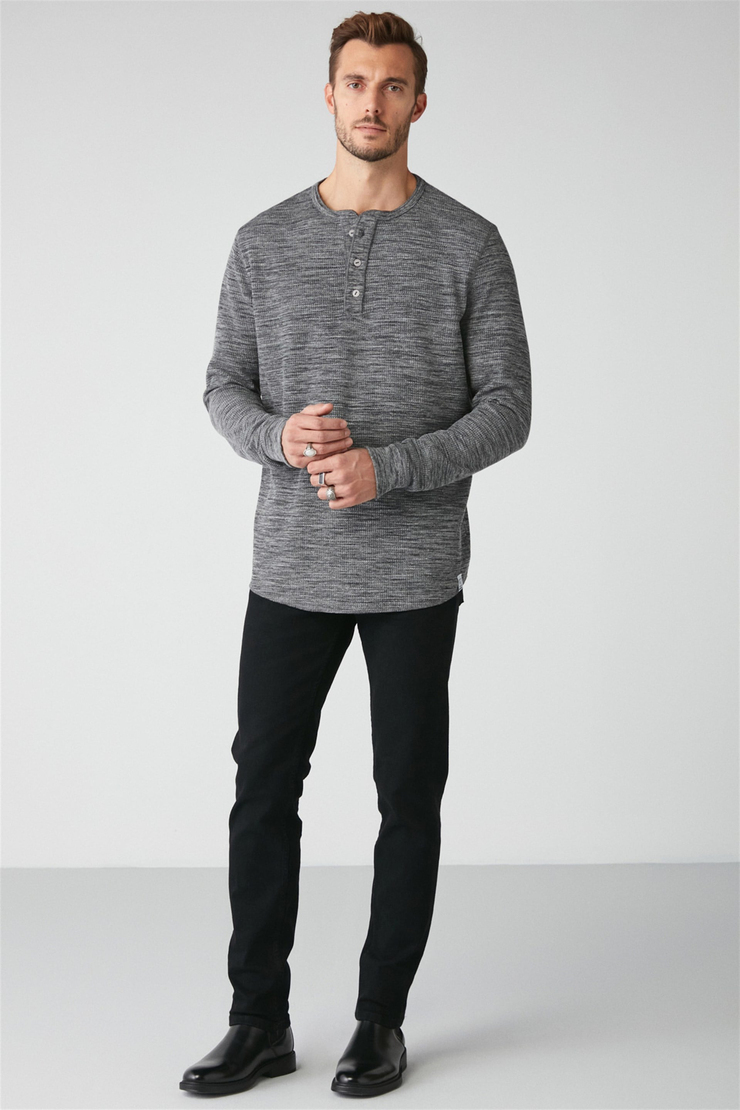 PATRICK Örme Regular Grimelanj  T-Shirt