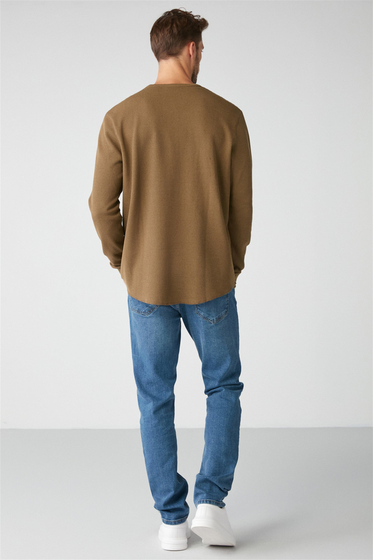 PATRICK Örme Regular Haki  T-Shirt