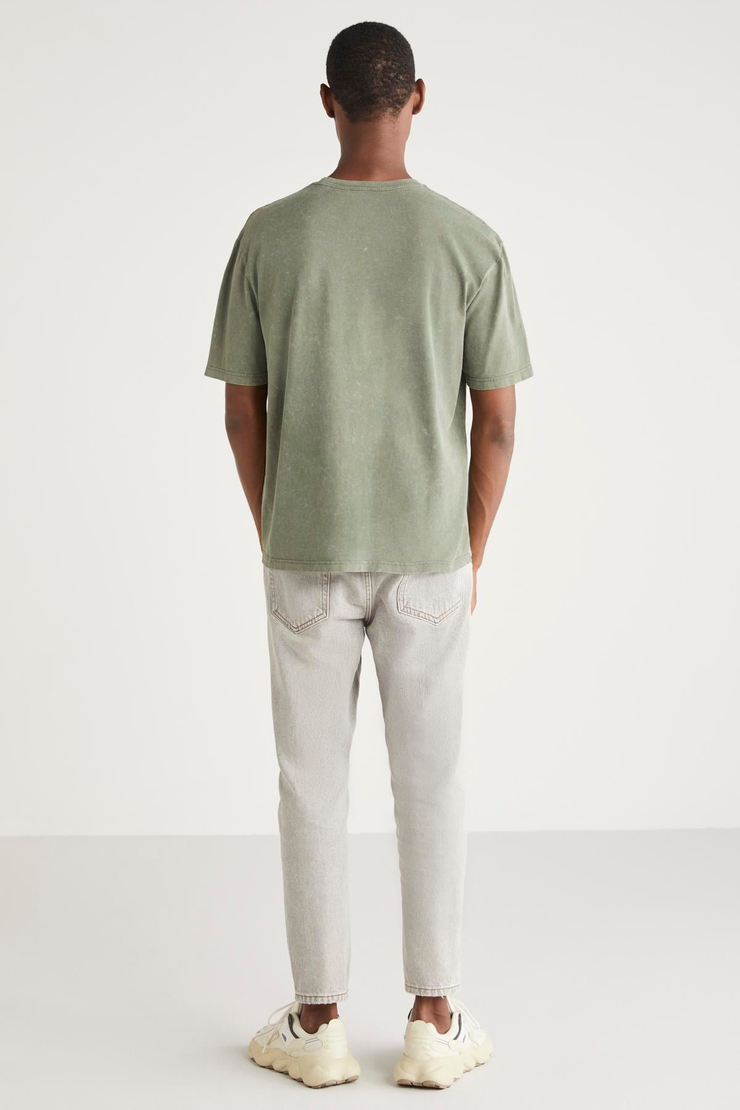 PECKY Basic Relaxed Haki Tekli T-Shirt