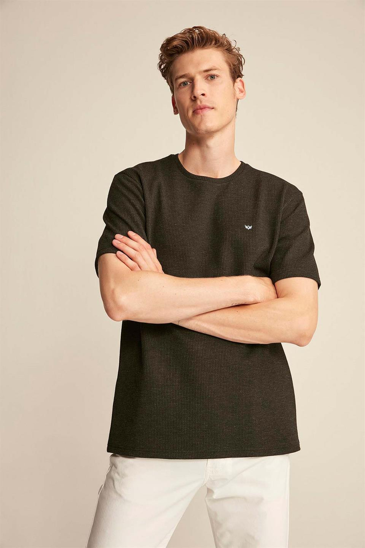 PHONEİX Örme  Antrasit  T-Shirt