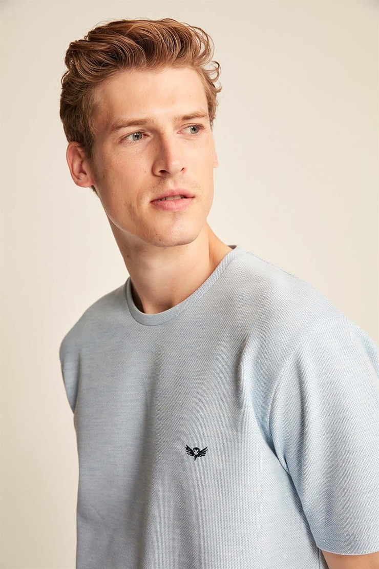 PHONEİX Örme  Mavi  T-Shirt