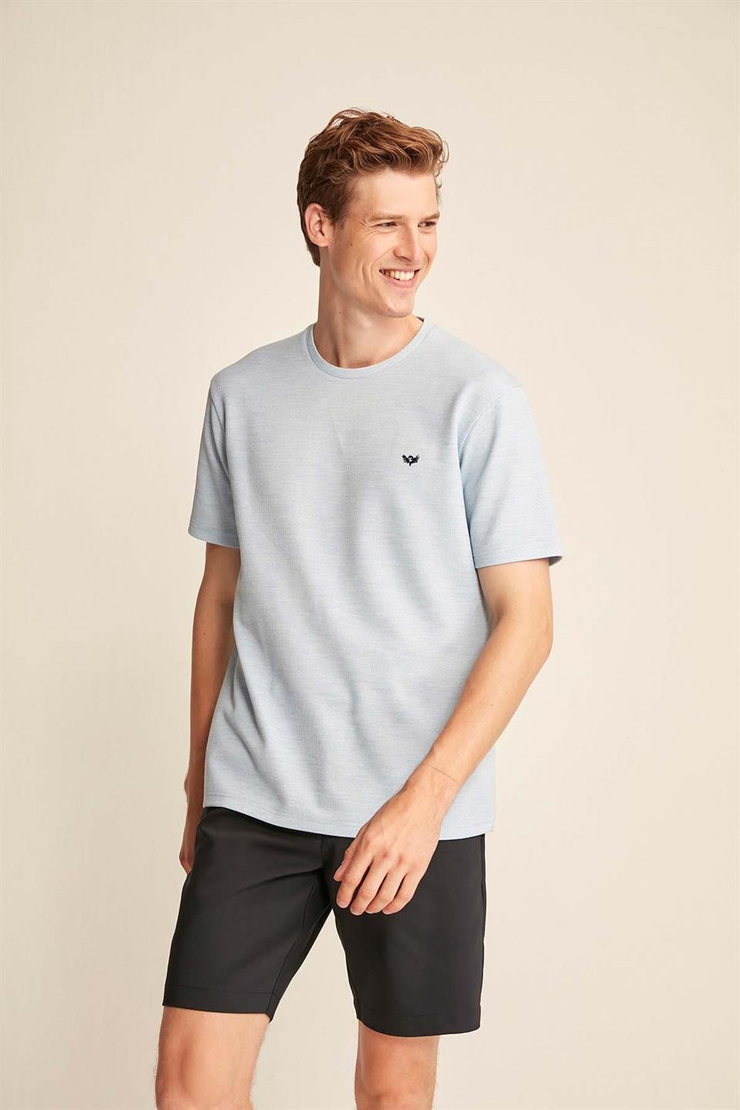 PHONEİX Örme  Mavi  T-Shirt