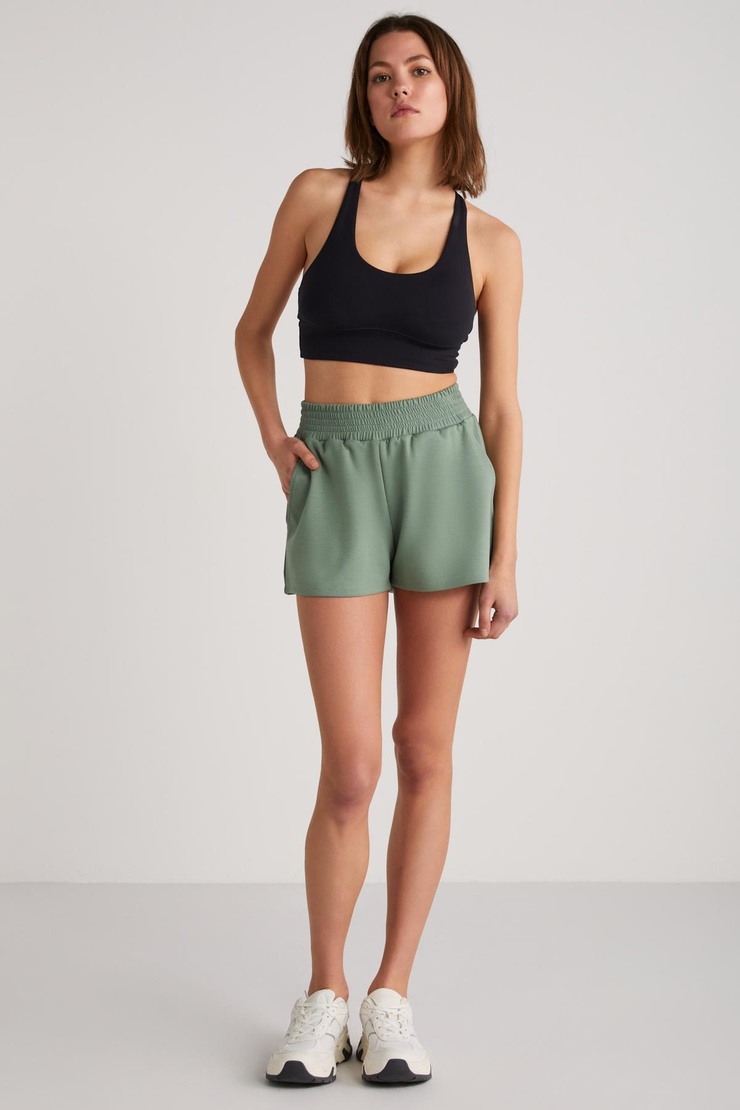 PIXIE  Relaxed Mint Yeşil Tekli Şort