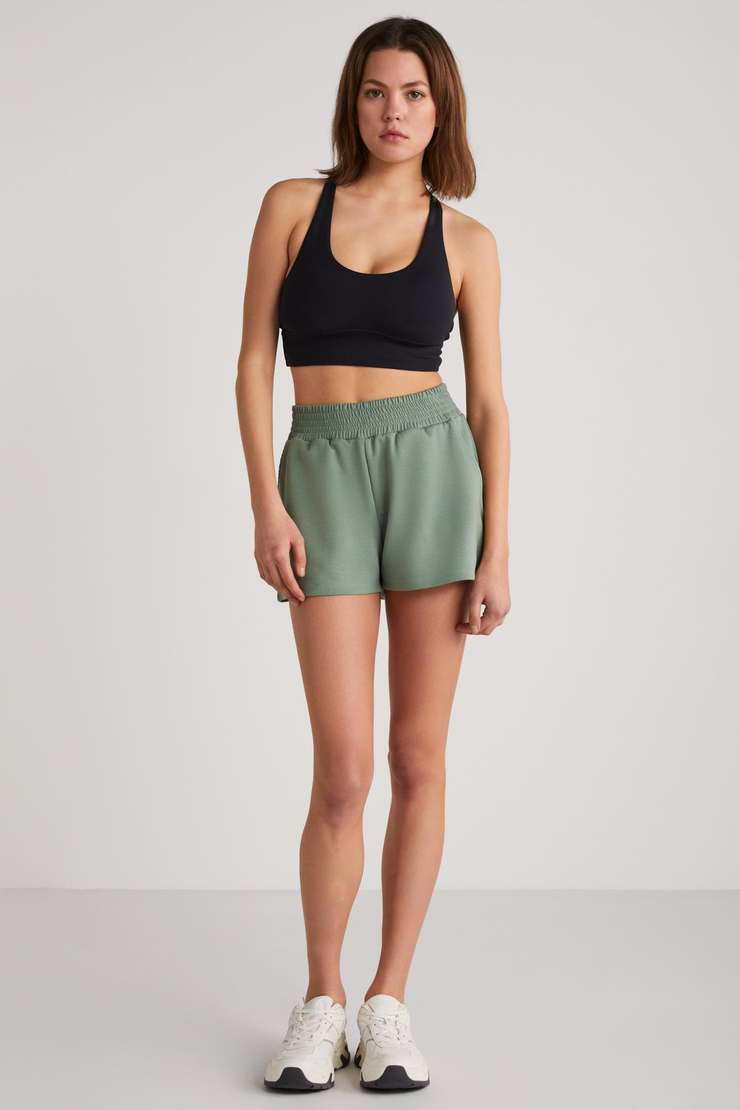 PIXIE  Relaxed Mint Yeşil Tekli Şort
