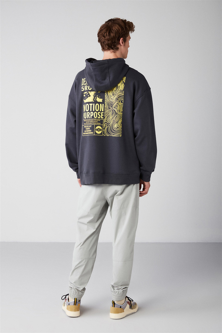 PROCESS Örme Oversize Antrasit  Sweatshirt