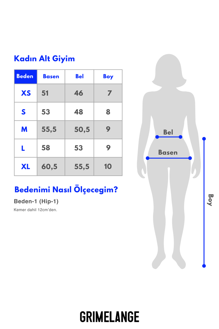 QUINETA Kadın %100 Pamuk Keten Görünümlü Rahat Regular Fit Lacivert Şort
