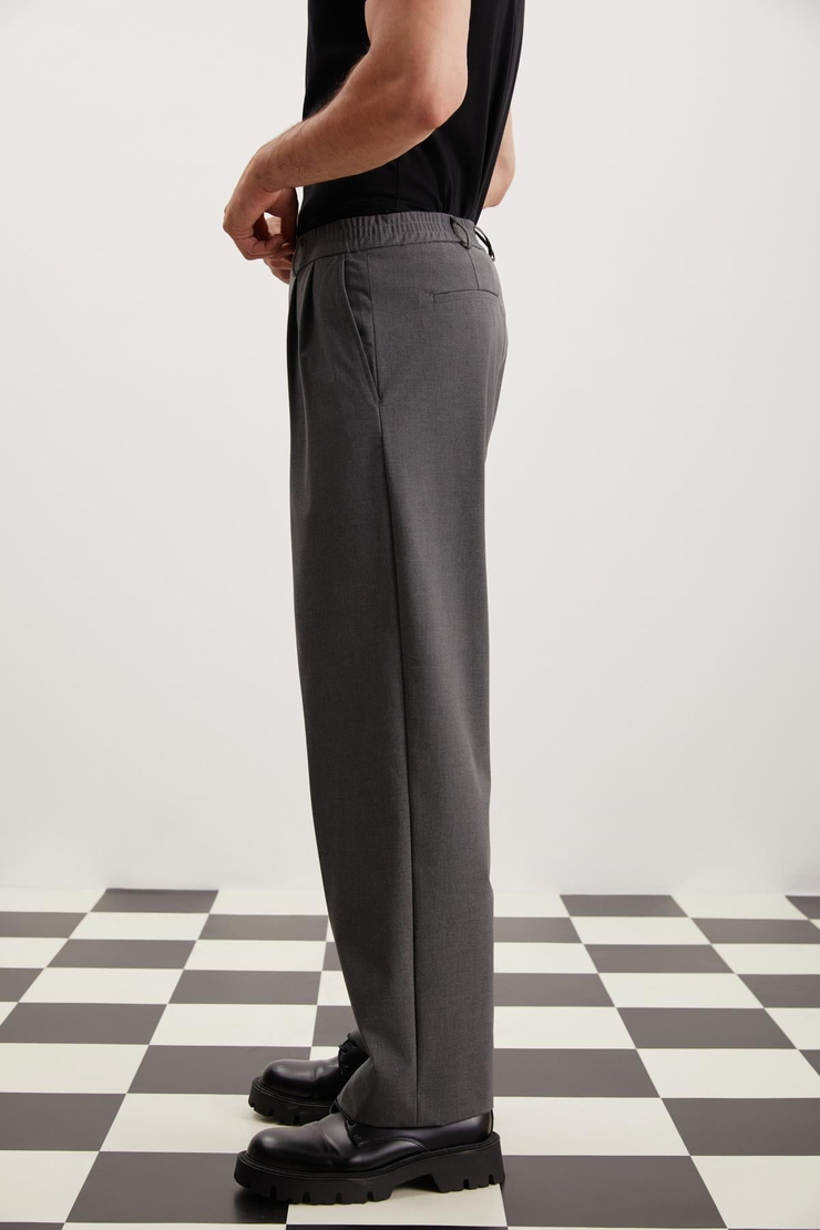 RAINER Wide Leg Oversize Antrasit  Pantolon