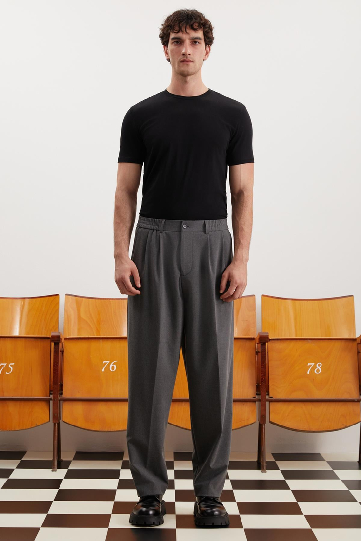 RAINER Wide Leg Oversize Antrasit  Pantolon
