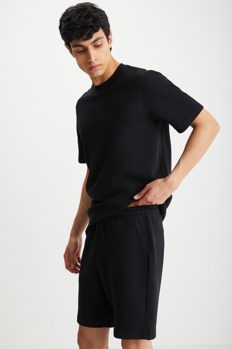 RAMADAN  Regular Siyah Tekli T-Shirt