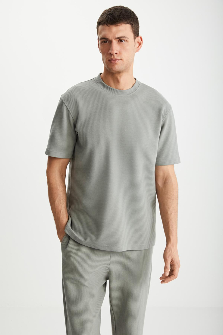 RAMADAN  Regular Yeşil Tekli T-Shirt