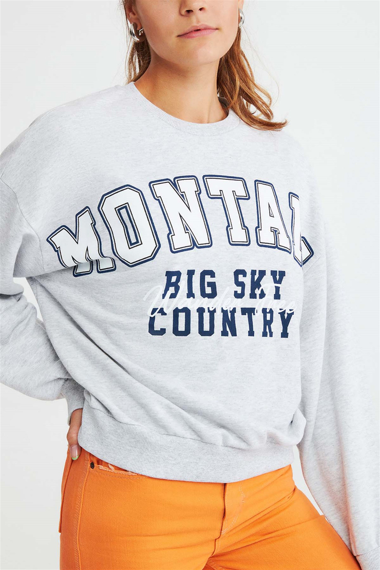 RAMONA Örme Oversize Grimelanj  Sweatshirt