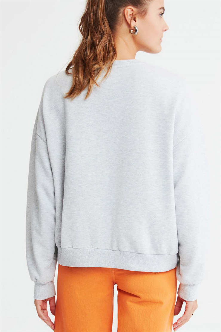 RAMONA Örme Oversize Grimelanj  Sweatshirt