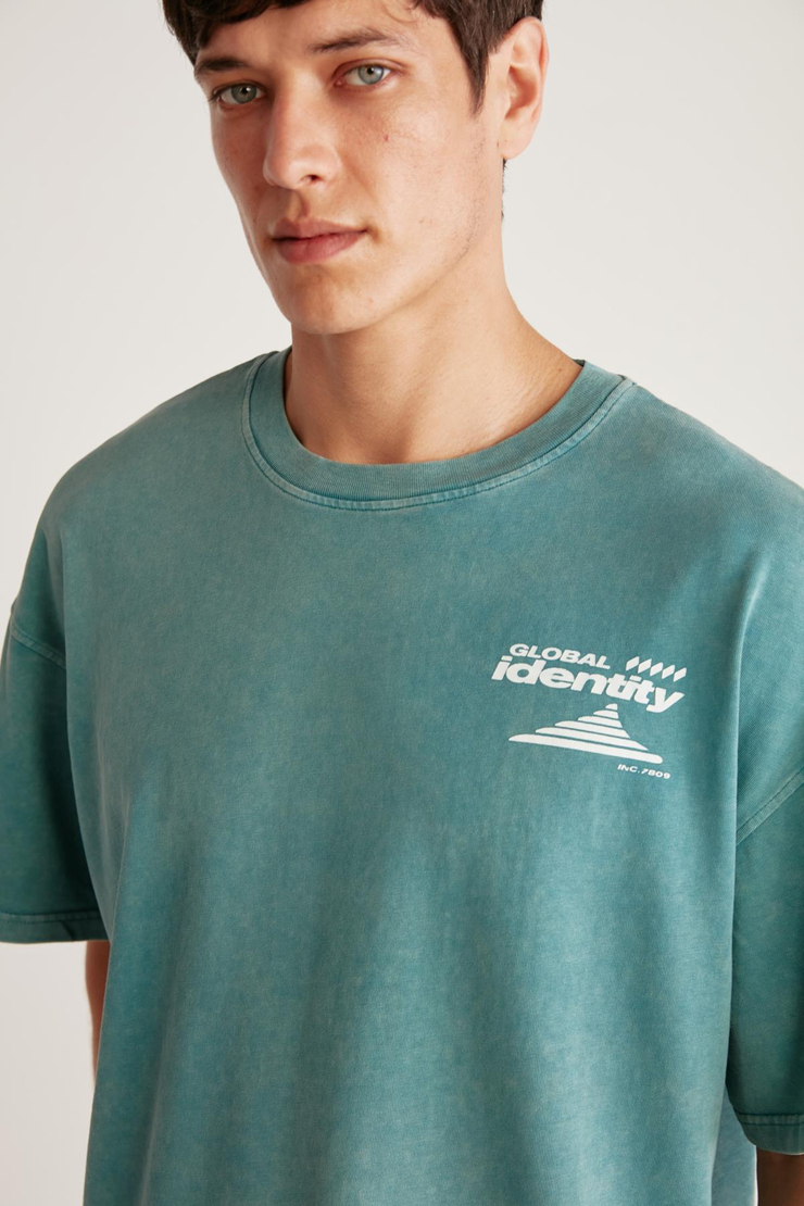 REZNOV  Oversize Yeşil  T-Shirt