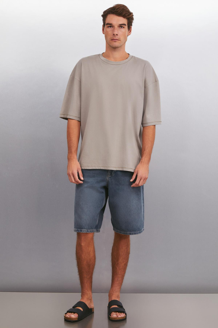 RHETT  Oversize Vizon Tekli T-Shirt