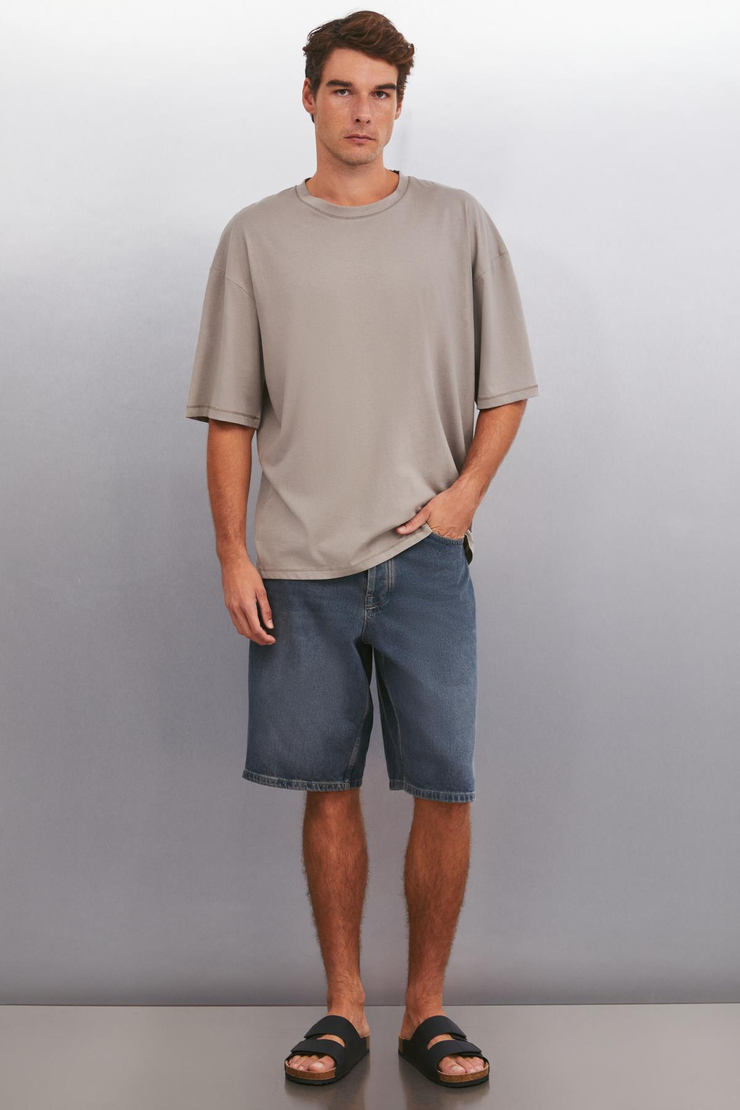 RHETT  Oversize Vizon Tekli T-Shirt
