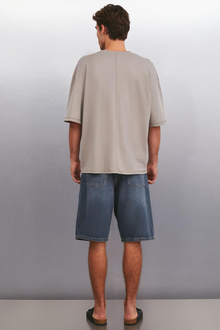 RHETT  Oversize Vizon Tekli T-Shirt