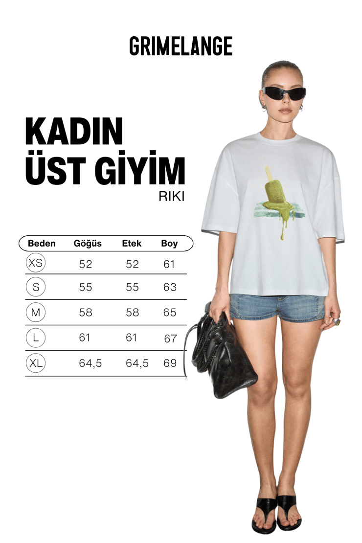 RIKI Kadın Yumuşak Kumaşlı %100 Organik Pamuklu Yuvarlak Yaka Kısa Kol Beyaz T-Shirt
