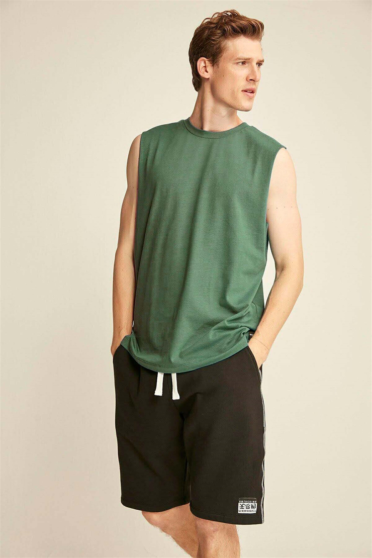 Rıley Örme Comfort Fit Haki  T-Shirt