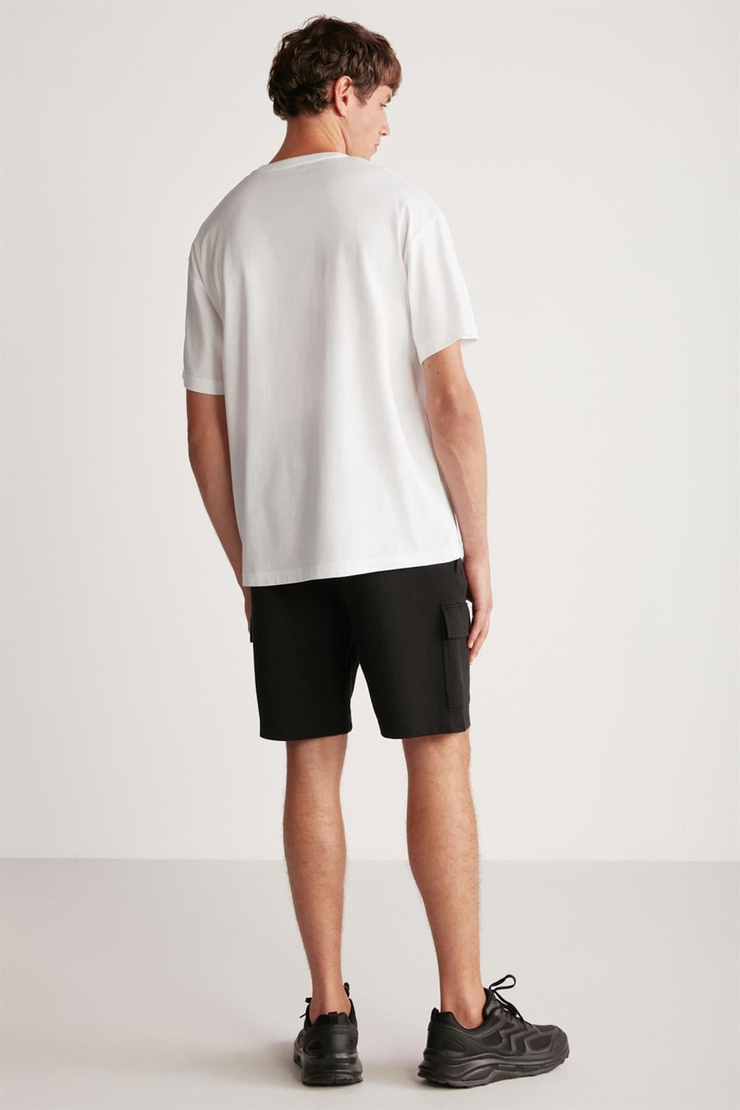 ROBB Örme  Siyah Tekli Şort