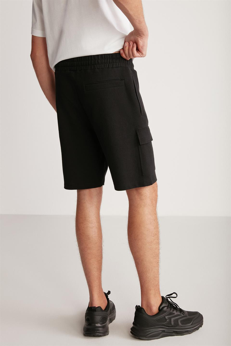 ROBB Örme  Siyah Tekli Şort
