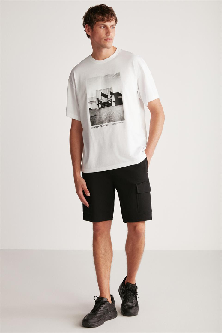 ROBB Örme  Siyah Tekli Şort