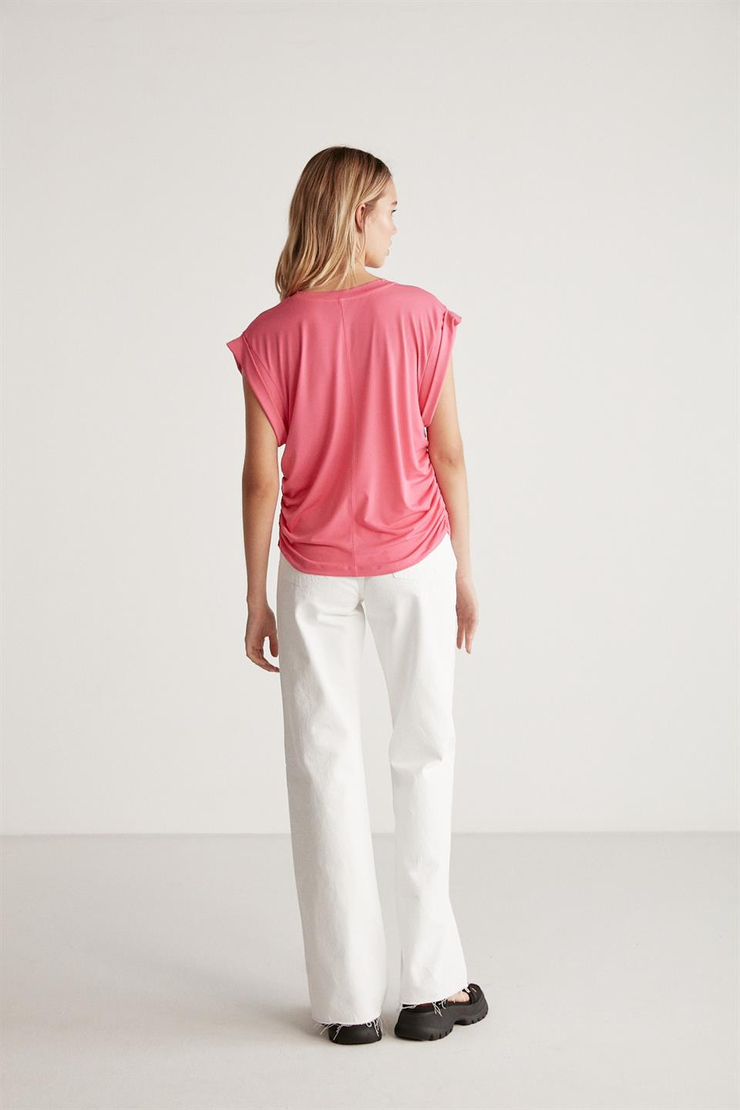 ROBERTA Örme Relaxed Pembe Tekli Bluz