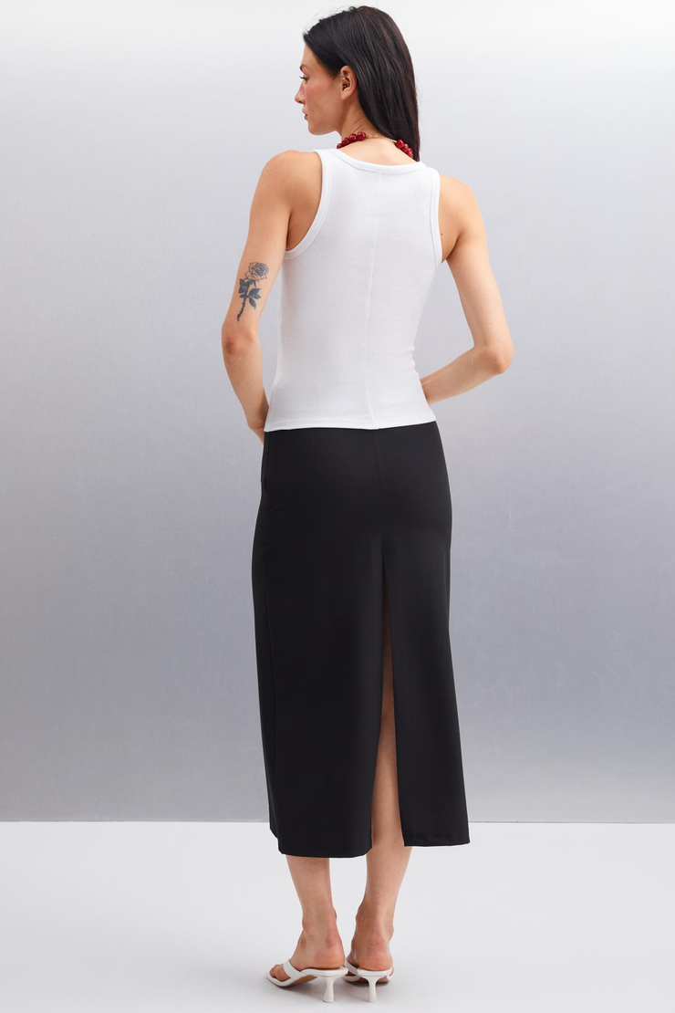 ROMINA Basic Regular Beyaz Tekli Atlet