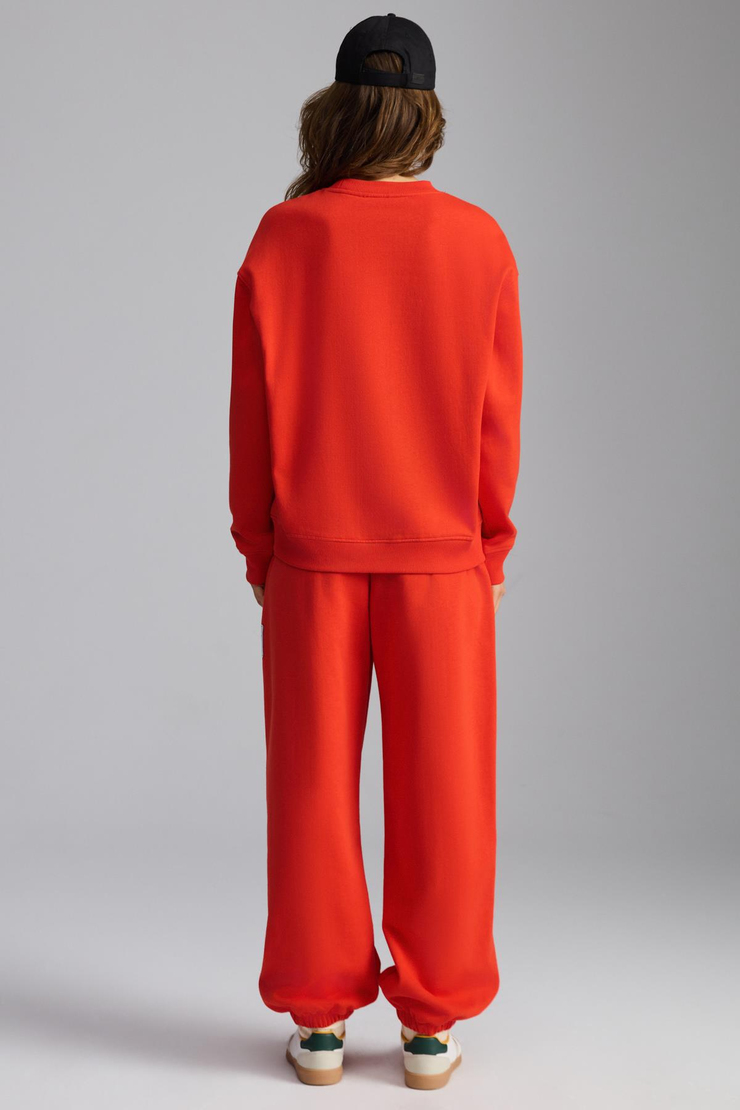 SAHIAN Basic Regular Kırmızı Tekli Sweatshirt