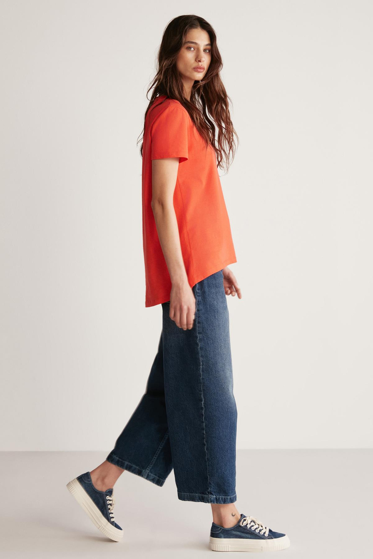 SAMANTHA Basic Comfort Nar Çiçeği  T-Shirt