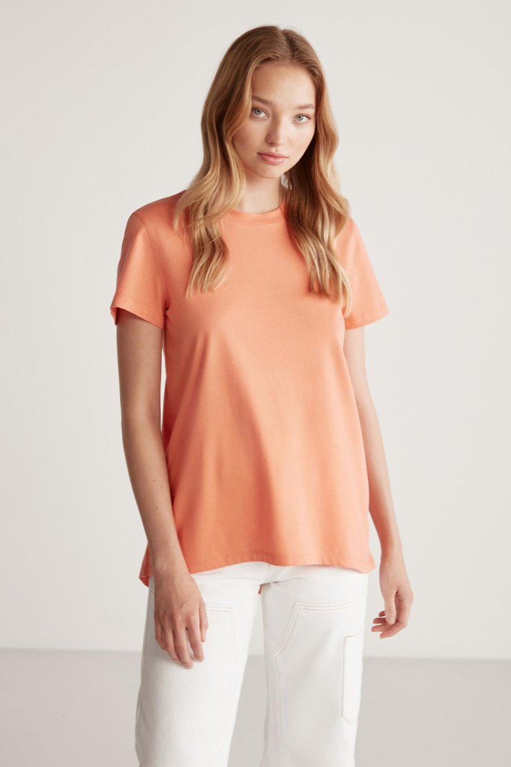 SAMANTHA Basic Comfort Turuncu  T-Shirt