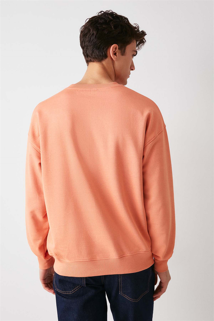 SEASİDE Örme Oversize Turuncu  Sweatshirt