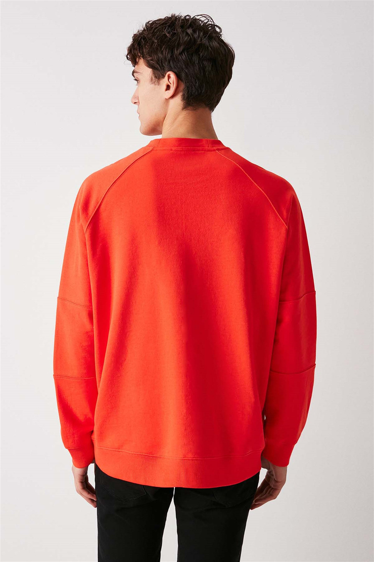 SENSE Örme Oversize Kırmızı  Sweatshirt
