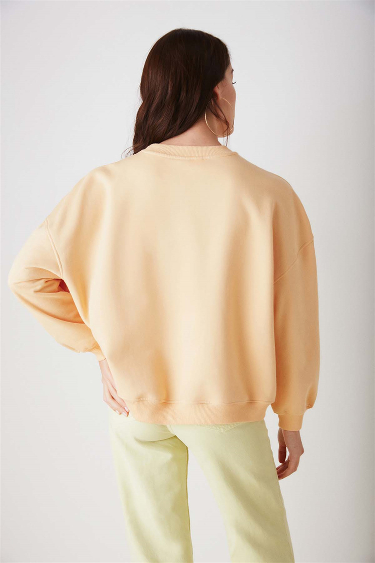 SKETCH Örme Oversize Somon  Sweatshirt