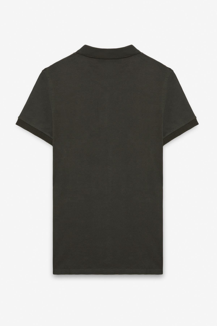 SKYLOOM Erkek %100 Pamuk Kısa Kollu Regular Fit Antrasit Polo Yaka T-shirt