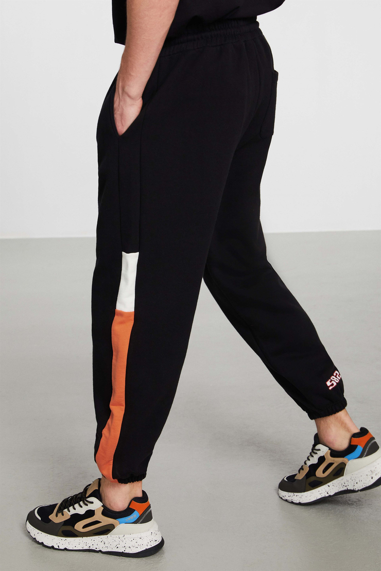 SMASH Örme Comfort Fit Siyah  Eşofman Altı