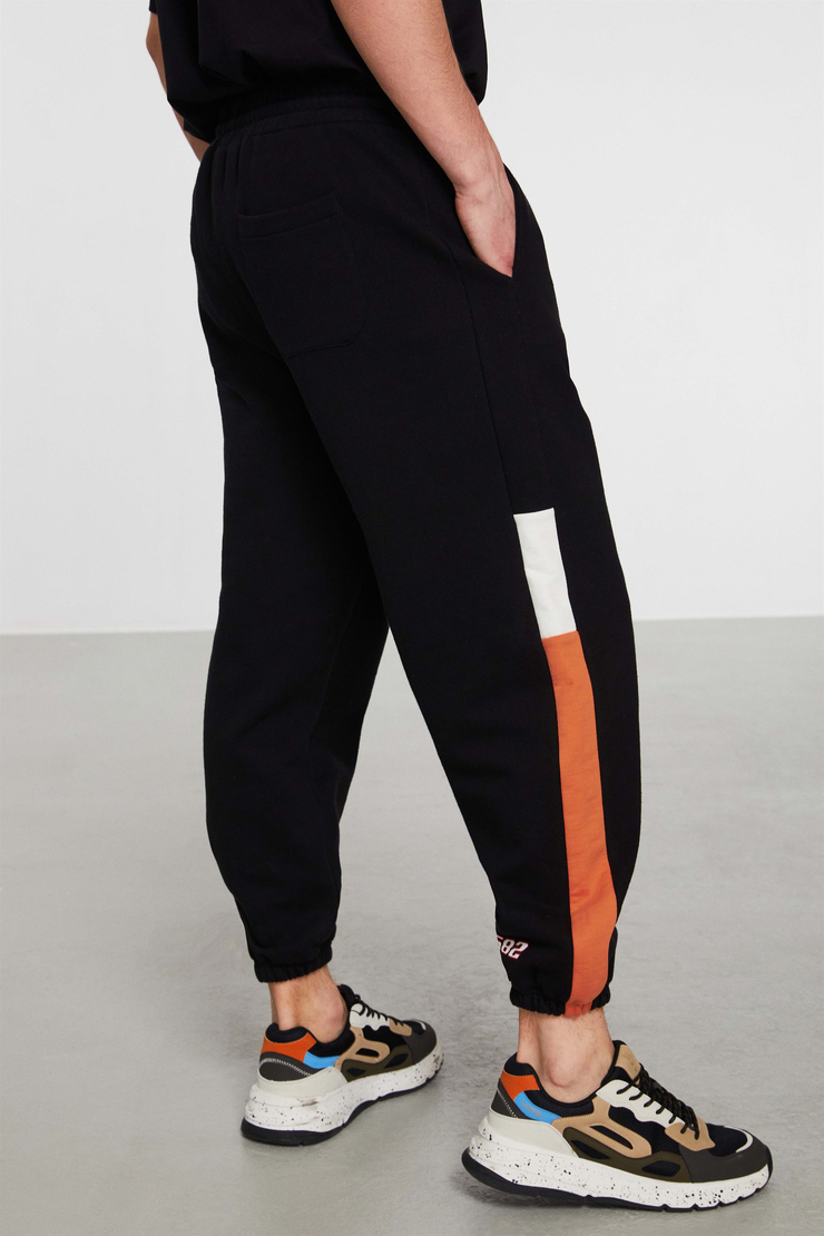 SMASH Örme Comfort Fit Siyah  Eşofman Altı