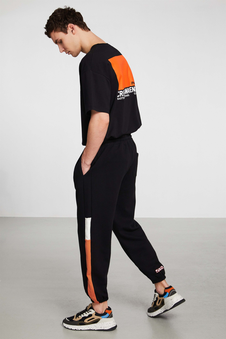 SMASH Örme Comfort Fit Siyah  Eşofman Altı