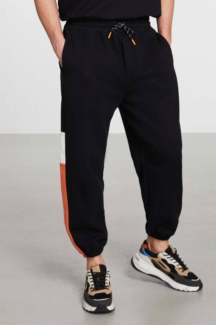 SMASH Örme Comfort Fit Siyah  Eşofman Altı