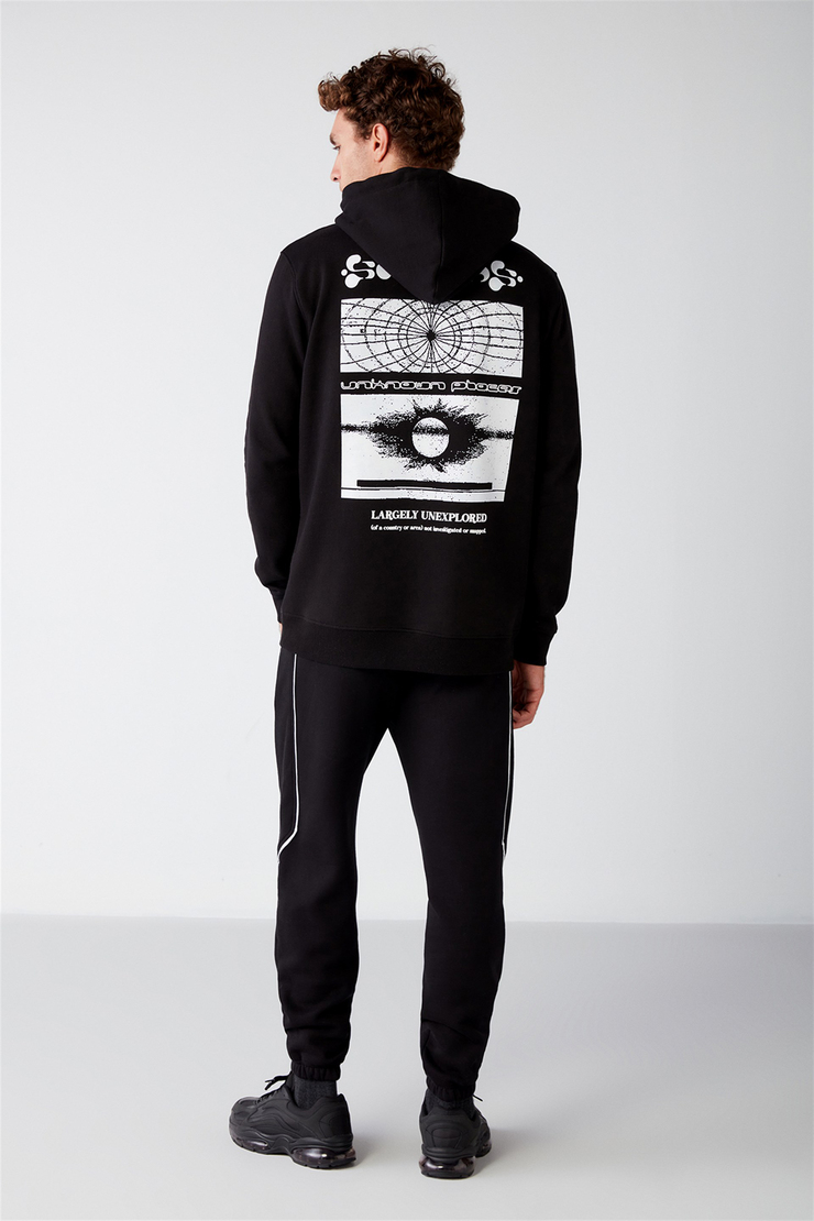 SOLAR Örme Regular Siyah  Sweatshirt
