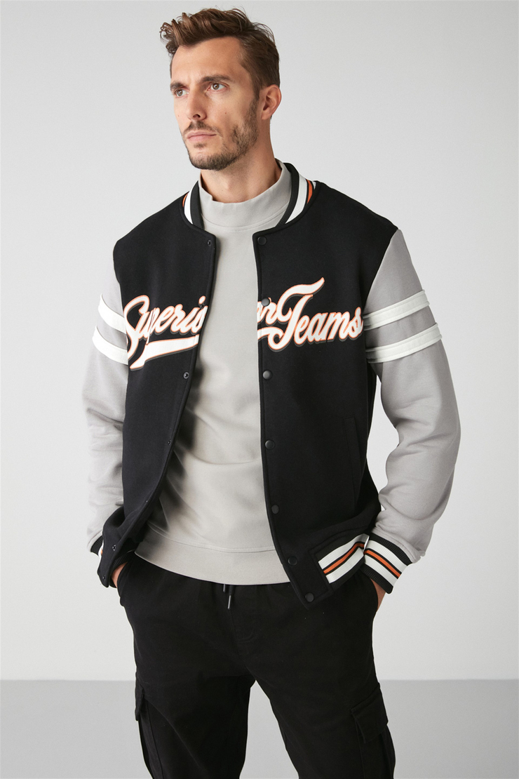 STATE Örme Regular Siyah  Sweatshirt