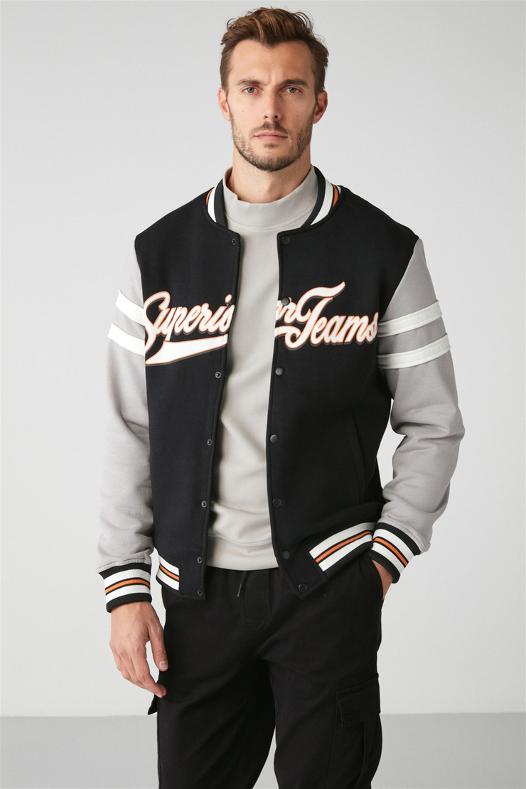 STATE Örme Regular Siyah  Sweatshirt