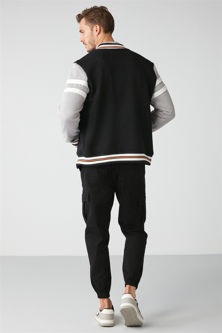 STATE Örme Regular Siyah  Sweatshirt