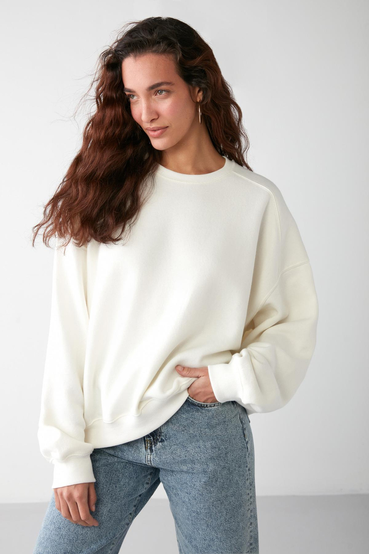 SUSANA Relaxed Oversize Vanilya  Sweatshirt
