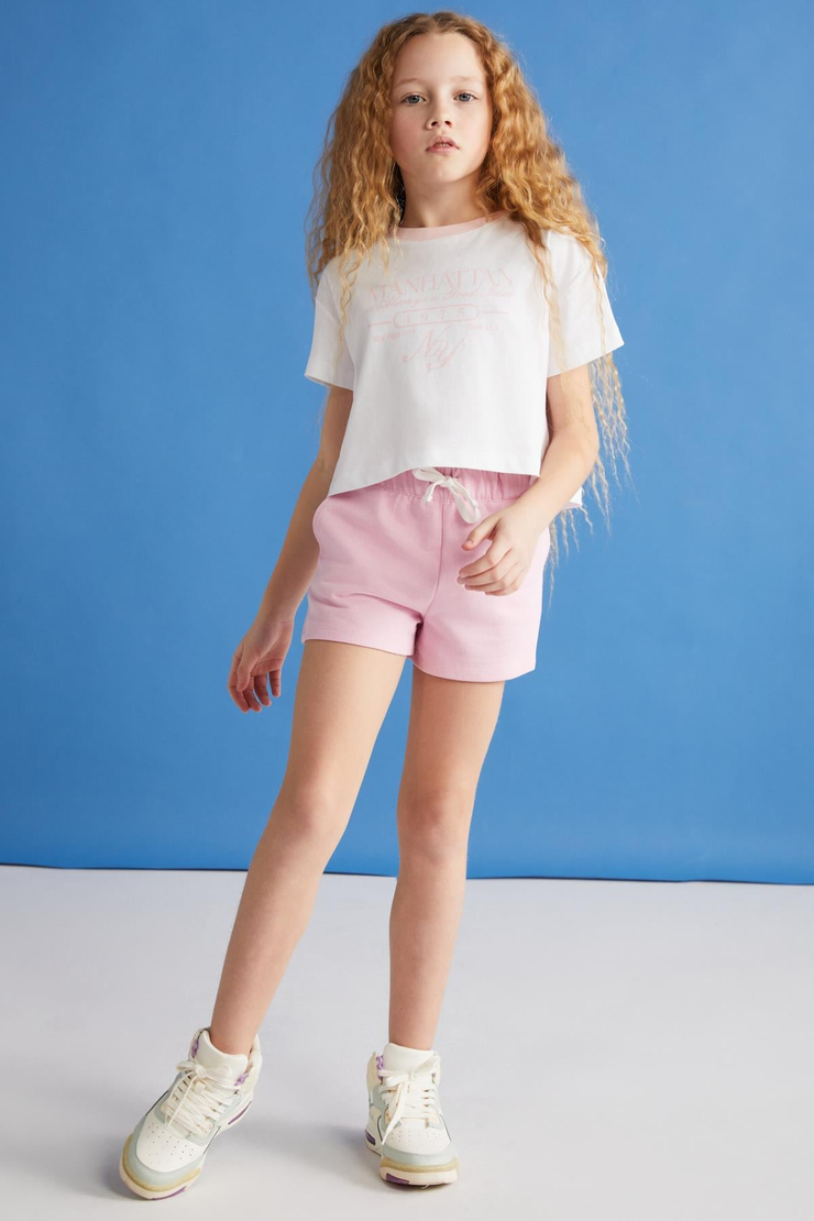 SUZANNE  Regular Pembe Tekli Alt-Üst Takım