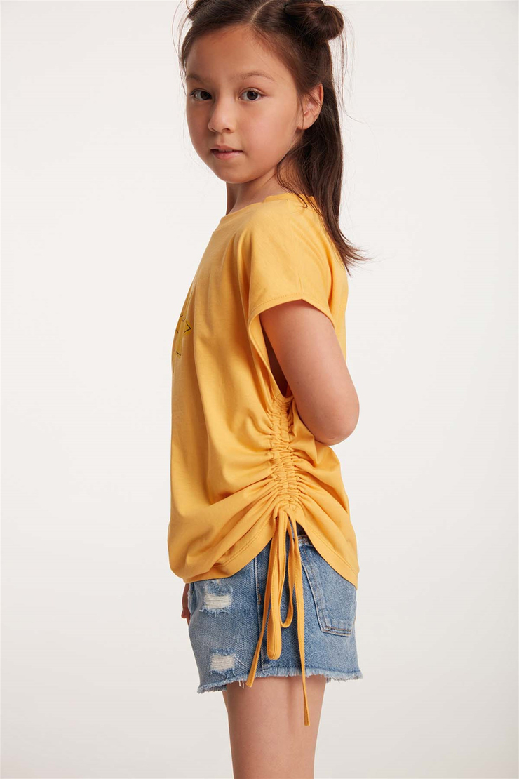 TECHNA Örme Regular Fit Safran Sarı  T-Shirt