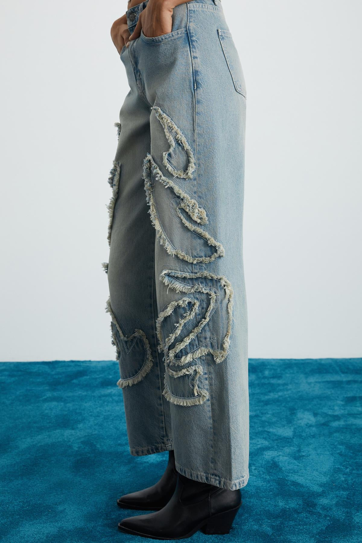 TEXAS Regular Regular Açık Mavi Tekli Jeans