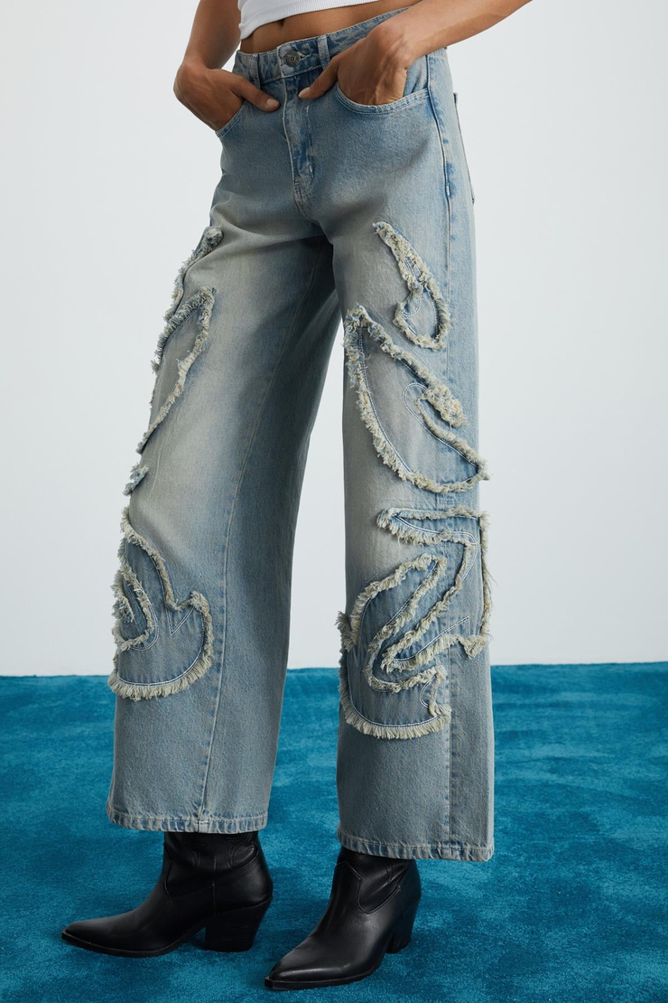 TEXAS Regular Regular Açık Mavi Tekli Jeans